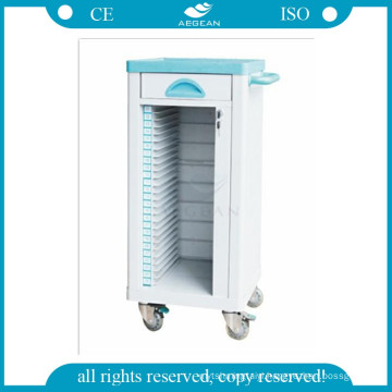 AG-CHT004 medical ABS material patient hospital medical record cart